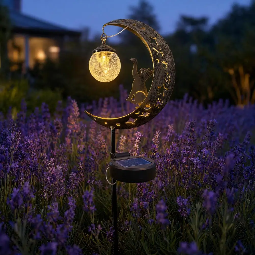 Solar Cracked Glass Moon Hummingbird Stake Light, Waterproof Automatic LED Outdoor Walkway Lamp
Solar Cracked Glass Moon Hummingbird Stake Light, Waterproof Automatic LED Outdoor Walkway Lamp