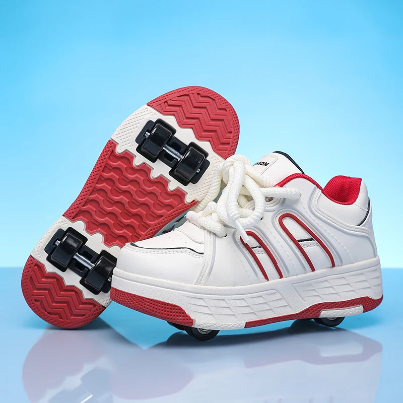 New kids' four-wheel runaway shoes, children's roller skates, boys and girls, detachable wheels, stylish and cute
New kids' four-wheel runaway shoes, children's roller skates, boys and girls, detachable wheels, stylish and cute