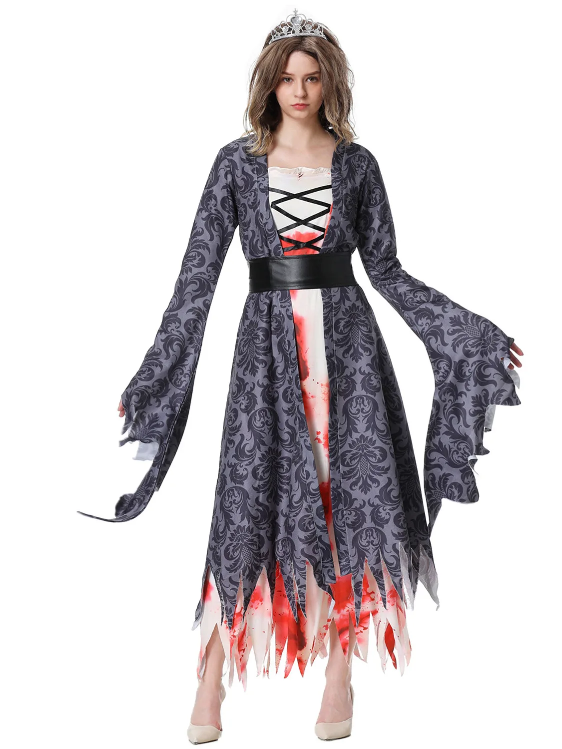 Halloween Bloodstained Princess Wedding Dress Hell Zombie Costume MXL Women's Traditional Ethnic Stage Performance Clothing
Halloween Bloodstained Princess Wedding Dress Hell Zombie Costume MXL Women's Traditional Ethnic Stage Performance Clothing