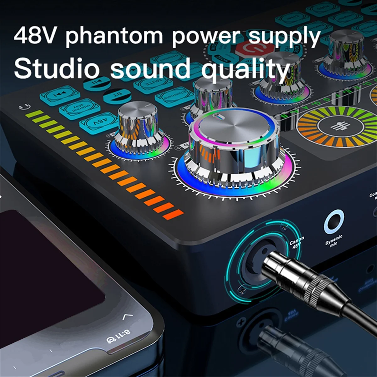 ARY-fUdio Mixer USB External Sound Card of Headset Live Broadcast Sound Card for Mobile Phone Computer 48V Audio
ARY-fUdio Mixer USB External Sound Card of Headset Live Broadcast Sound Card for Mobile Phone Computer 48V Audio