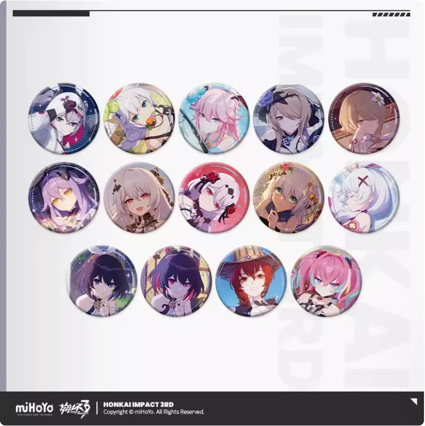 2024 Anime Honkai Impact 3 CG Series Badge Baji Set 14 Pieces in a Box Brooch Button Gift MiHoYo
2024 Anime Honkai Impact 3 CG Series Badge Baji Set 14 Pieces in a Box Brooch Button Gift MiHoYo