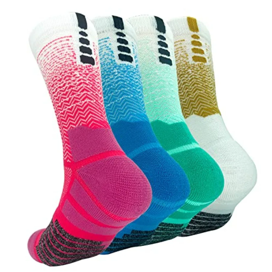 Athletic Crew Socks Performance Thick Cushioned Sport Basketball Running Training Compression Socks for Men and Women
Athletic Crew Socks Performance Thick Cushioned Sport Basketball Running Training Compression Socks for Men and Women