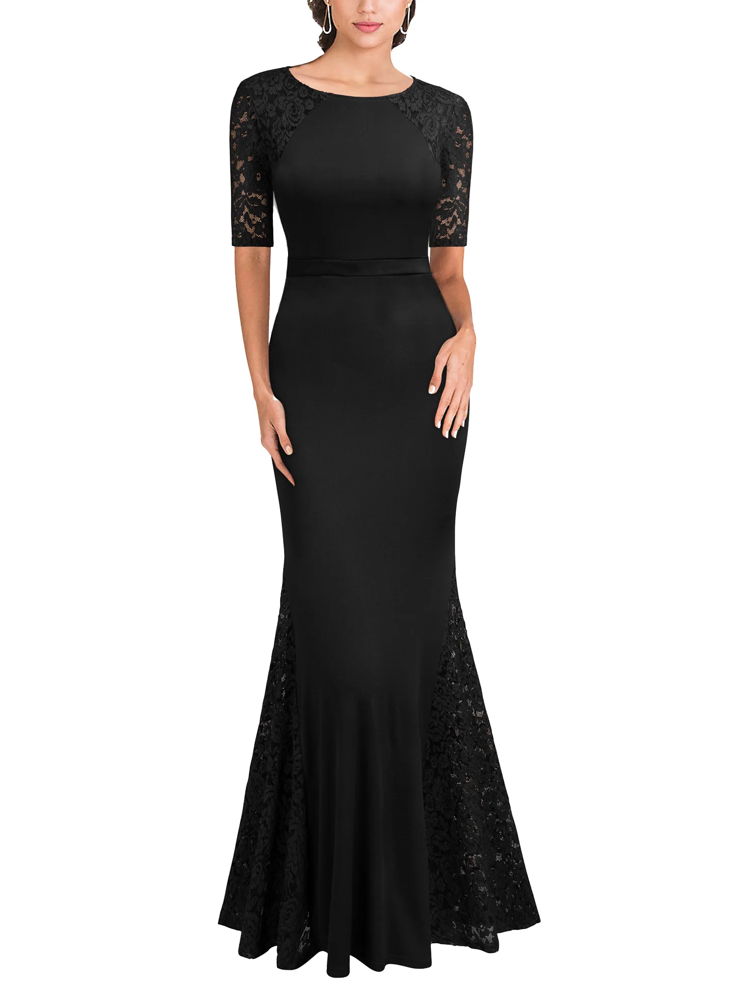 REPHYLLIS Women Evening Vestidos Short Sleeve Scoop Neck Long Formal Party Wedding Guest Ceremony Elegant Lace Gown Dress
REPHYLLIS Women Evening Vestidos Short Sleeve Scoop Neck Long Formal Party Wedding Guest Ceremony Elegant Lace Gown Dress