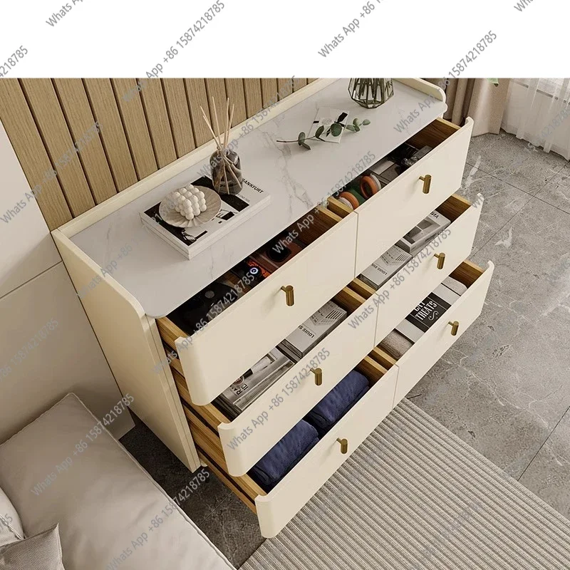 S Cream Wind Light Luxury Rock Slab Solid Wood 456 Chest Cabinet Modern Simple Living Room Drawer Storage Cabinet Bedroom Locker
S Cream Wind Light Luxury Rock Slab Solid Wood 456 Chest Cabinet Modern Simple Living Room Drawer Storage Cabinet Bedroom Locker