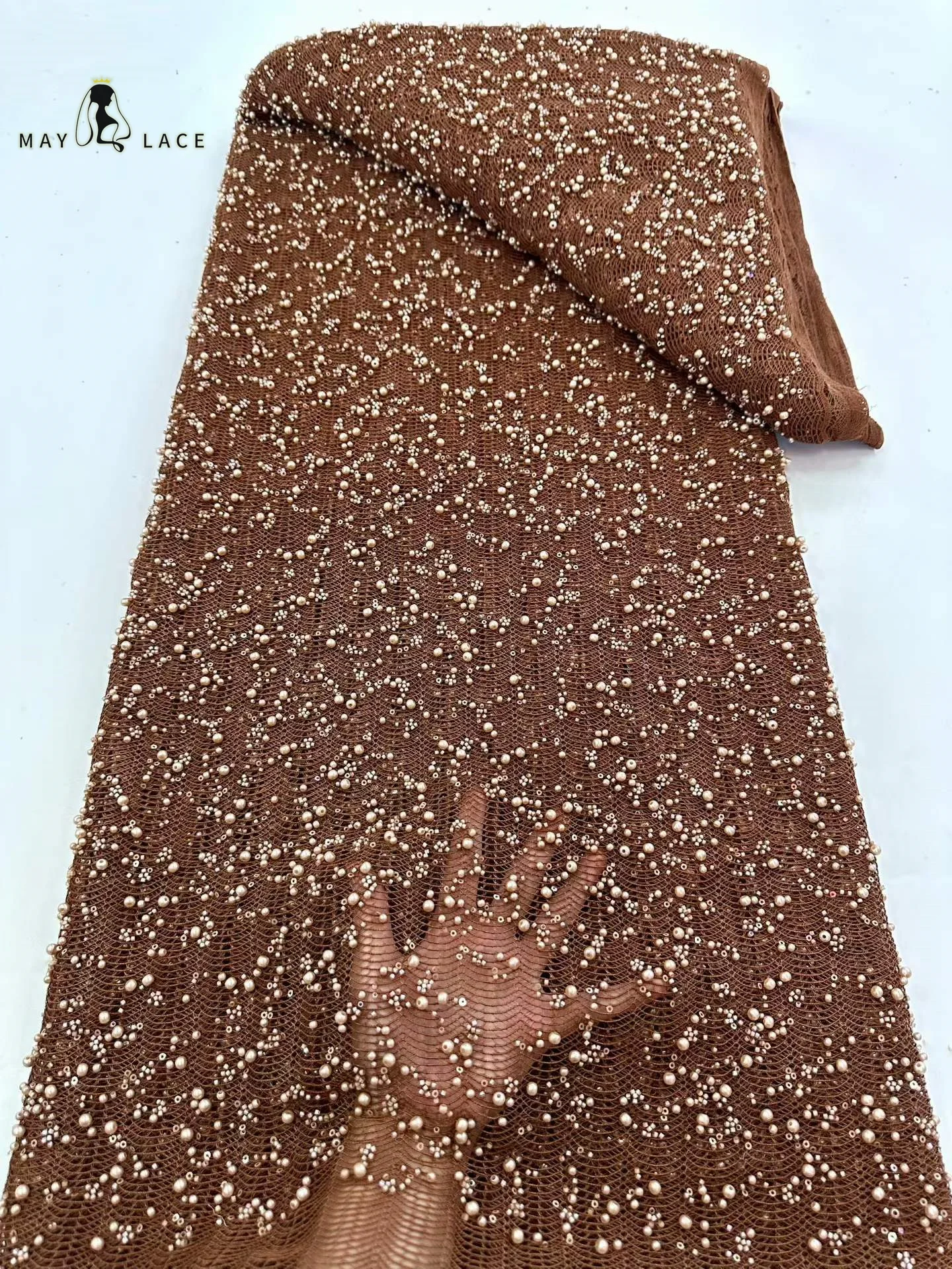 New Design French African Beads Lace Fabric 2026 High Quality Nigerian Sequins Tulle Emboridery Lace For Dresses Party Wedding
New Design French African Beads Lace Fabric 2026 High Quality Nigerian Sequins Tulle Emboridery Lace For Dresses Party Wedding
