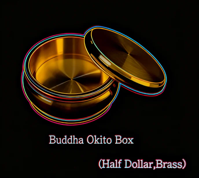Ultimate Buddha Okito Box из твердой латуни, профессиональный волшебный трюк для монет на половину доллара, исчезающий проникновение крупным планом
Ultimate Buddha Okito Box из твердой латуни, профессиональный волшебный трюк для монет на половину доллара, исчезающий проникновение крупным планом