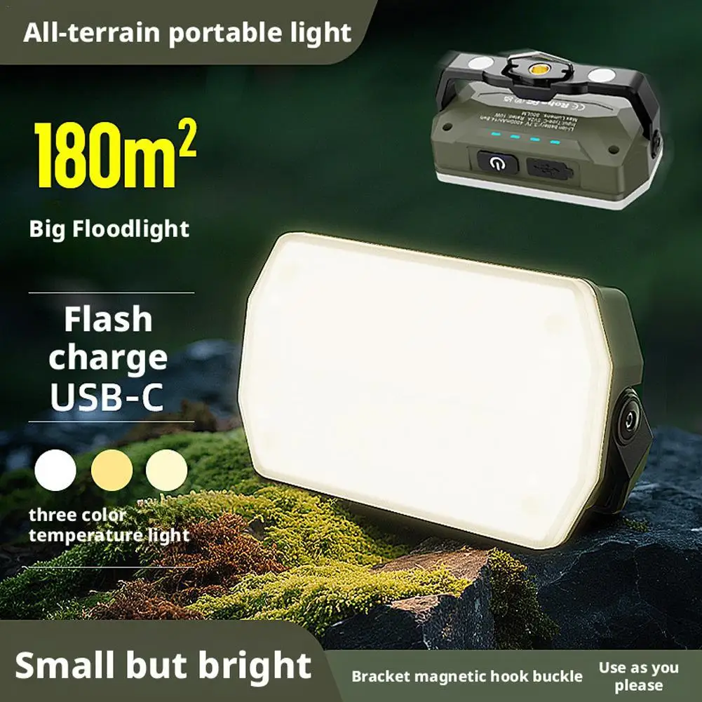New Magnetic Work Light USB Rechargeable Long-lasting Three-light Source With Hook Warning Light Outdoor Tent Camping Light
New Magnetic Work Light USB Rechargeable Long-lasting Three-light Source With Hook Warning Light Outdoor Tent Camping Light
