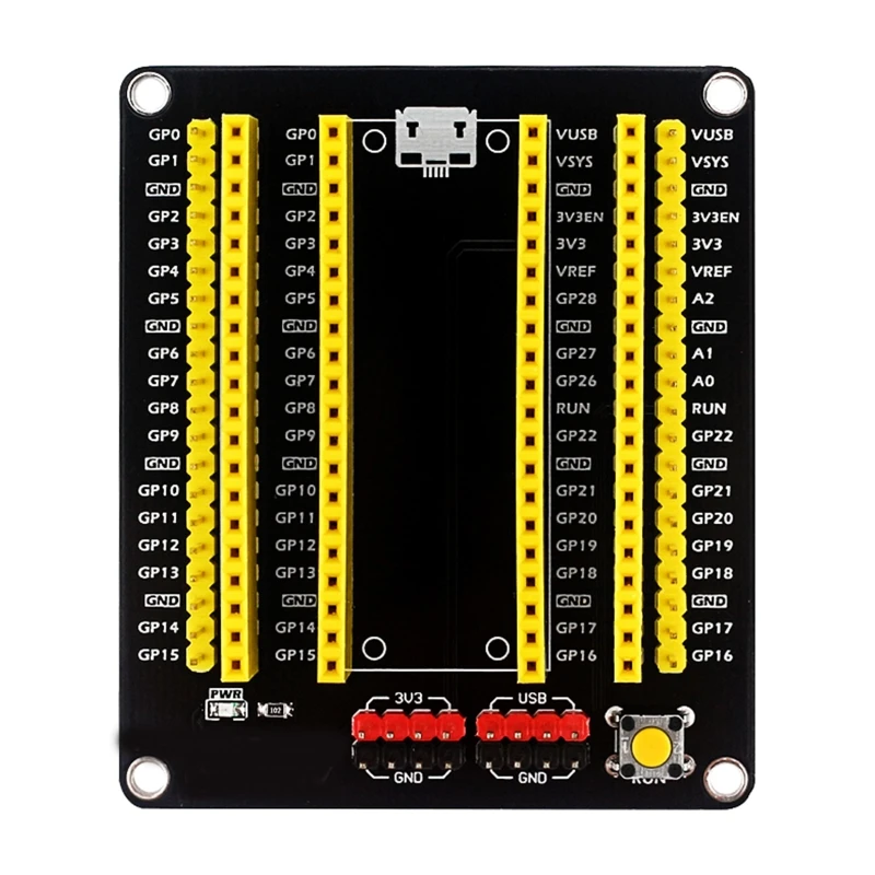 Внешняя Плата расширения, для Raspberry Pi Pico, GPIO, 2 на 20 штекеров, для подключения модулей расширения
Внешняя Плата расширения, для Raspberry Pi Pico, GPIO, 2 на 20 штекеров, для подключения модулей расширения