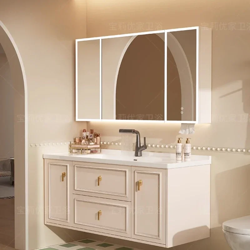 Luxury Modern Bathroom Cabinet Mirror Organisers Ceramic Vanity Bathroom Cabinet Sink Storage Mobile Bagno Home Furniture
Luxury Modern Bathroom Cabinet Mirror Organisers Ceramic Vanity Bathroom Cabinet Sink Storage Mobile Bagno Home Furniture
