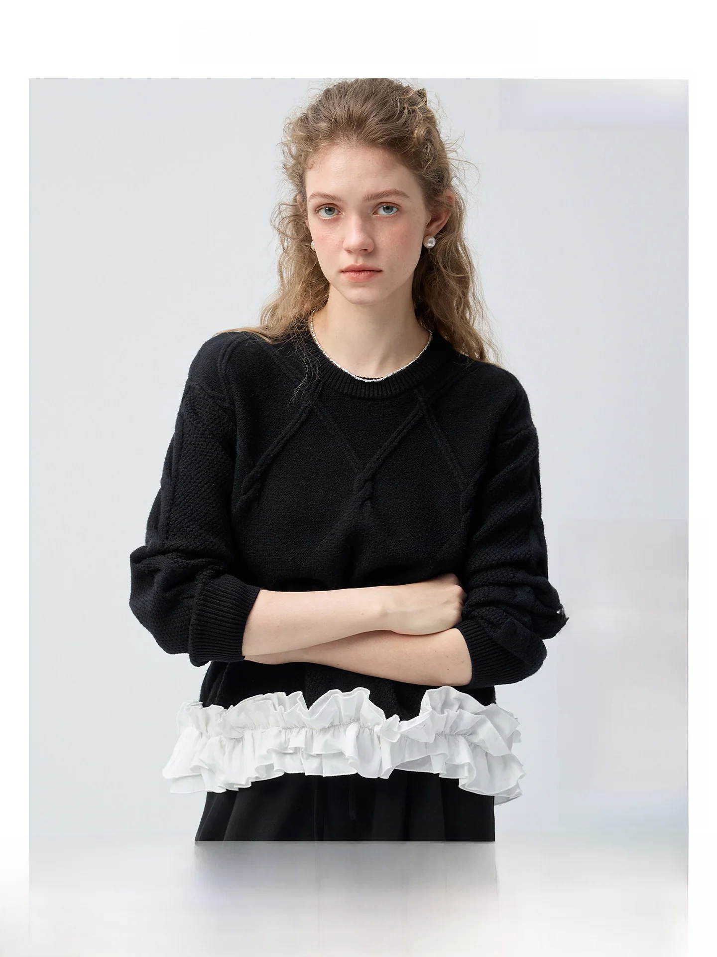 VEGA CHANG Lace Trim round Neck Knitwear Women's Base Layer Inner Wear Spring New Style Commute Style Straight Tube Long Sleeve
VEGA CHANG Lace Trim round Neck Knitwear Women's Base Layer Inner Wear Spring New Style Commute Style Straight Tube Long Sleeve