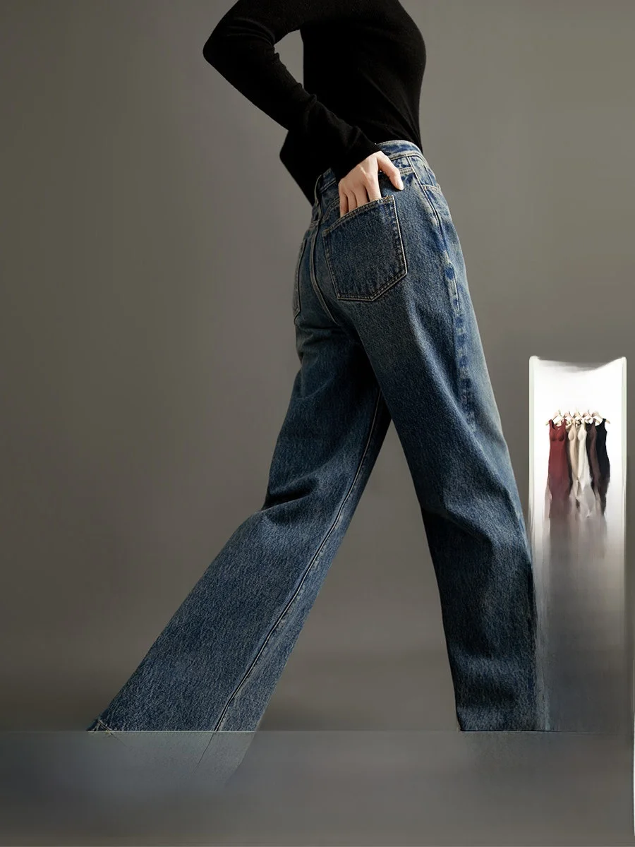 Xhange New Arrival Smooth Straight Leg Jeans High Waist Zipper Closure High Quali Denim Fabric Autumn Spring Faion Ladies
Xhange New Arrival Smooth Straight Leg Jeans High Waist Zipper Closure High Quali Denim Fabric Autumn Spring Faion Ladies