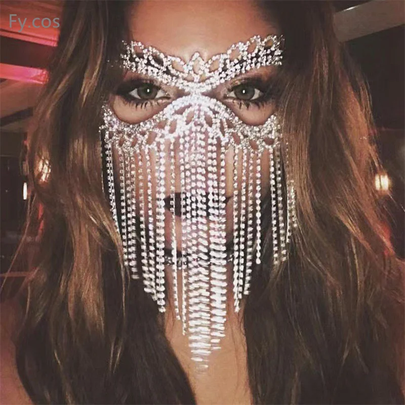 Chain with Rhinestones Nightclub Costume Eye Patches Jewelry Sexy Belly Dance Cosplay Decor Women Halloween Mask Disguise Girls
Chain with Rhinestones Nightclub Costume Eye Patches Jewelry Sexy Belly Dance Cosplay Decor Women Halloween Mask Disguise Girls