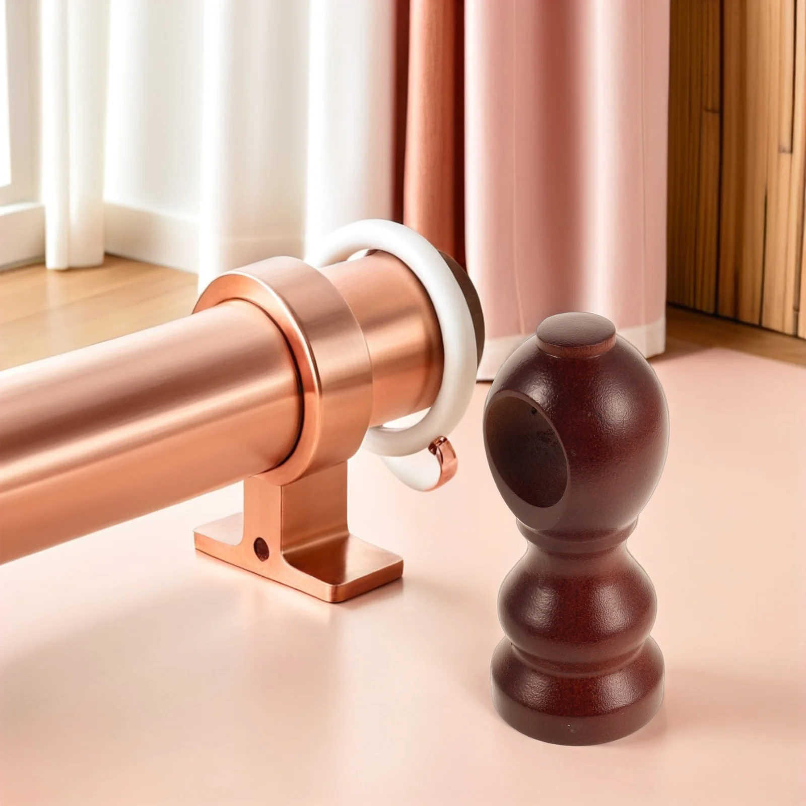 2Pcs Wooden Curtain Rod Brackets Heavy Duty Wall Mounted Supports for Drapery Rods Roman Curtains 28Mm Hole Diameter Living Room
2Pcs Wooden Curtain Rod Brackets Heavy Duty Wall Mounted Supports for Drapery Rods Roman Curtains 28Mm Hole Diameter Living Room