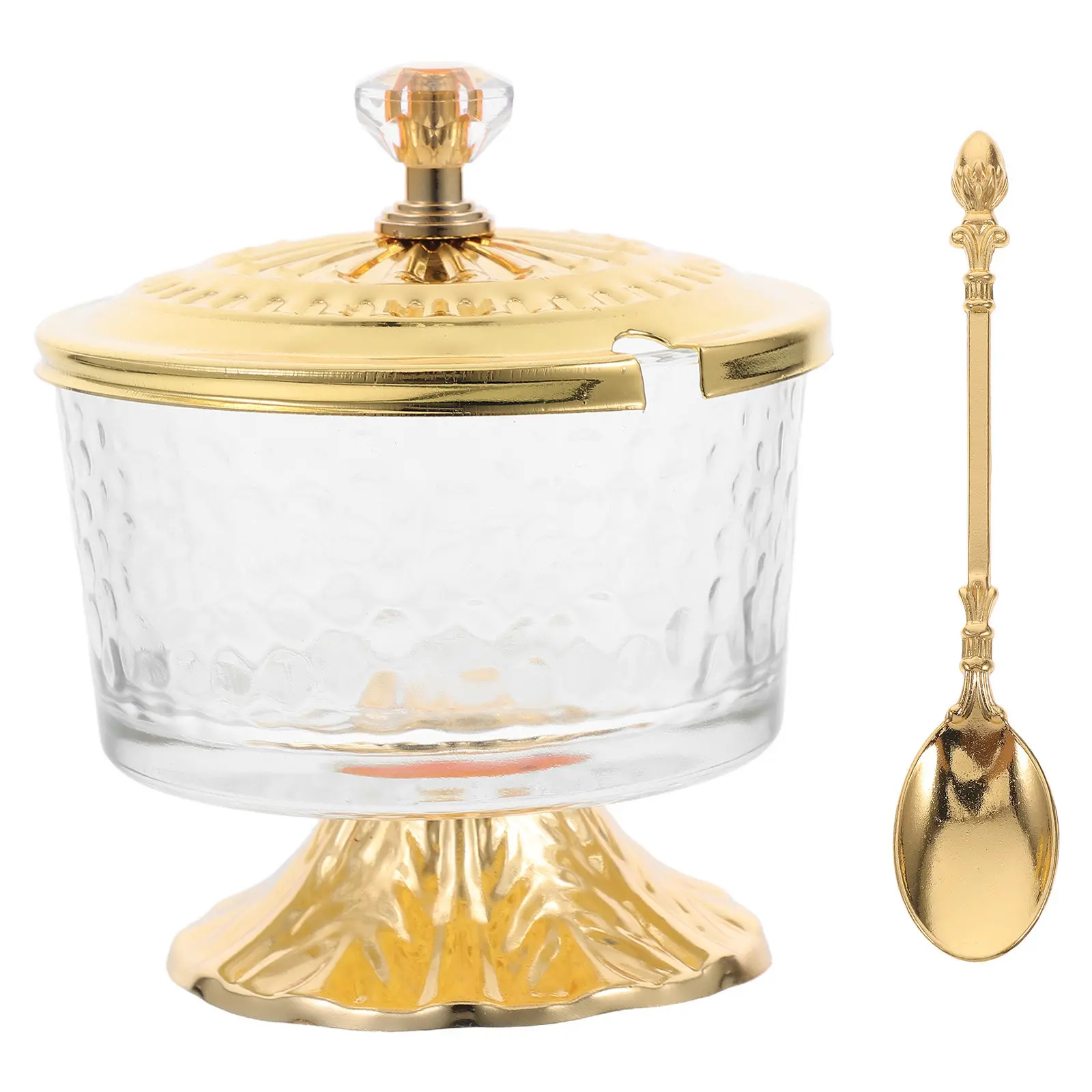 High Transparency Glass Sugar Pot with Iron Stand Lid Salt Container Seasoning Jar Kitchen Storage Canister Decorative Home
High Transparency Glass Sugar Pot with Iron Stand Lid Salt Container Seasoning Jar Kitchen Storage Canister Decorative Home