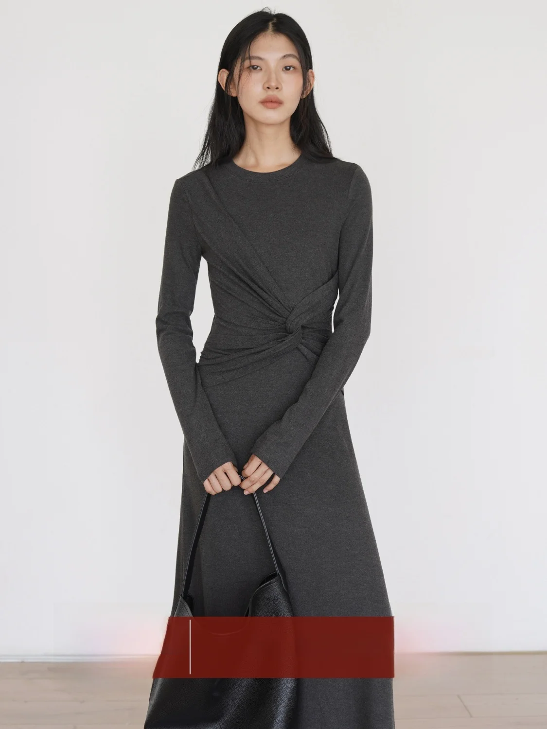 EIGHTHMONTH ey Long Sve Women's Dr Waist-Cinching Draped Knot Waist Long Dr Autumn Season H-ape round Ne Dr
EIGHTHMONTH ey Long Sve Women's Dr Waist-Cinching Draped Knot Waist Long Dr Autumn Season H-ape round Ne Dr