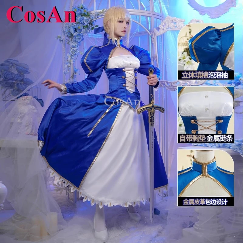 CosAn Game Fate/Grand Order Altria Pendragon Cosplay Costumes Saber Updated Version Battle Dress Halloween Role Play Clothing
CosAn Game Fate/Grand Order Altria Pendragon Cosplay Costumes Saber Updated Version Battle Dress Halloween Role Play Clothing