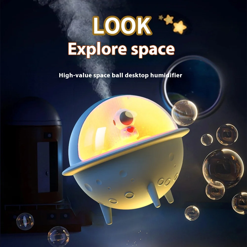 Adorable Space Ball Humidifier USB Air Purifier with Mood Light for Office, Bedroom & Home Desk Decor, 2-in-1 Mist & Night Light
Adorable Space Ball Humidifier USB Air Purifier with Mood Light for Office, Bedroom & Home Desk Decor, 2-in-1 Mist & Night Light