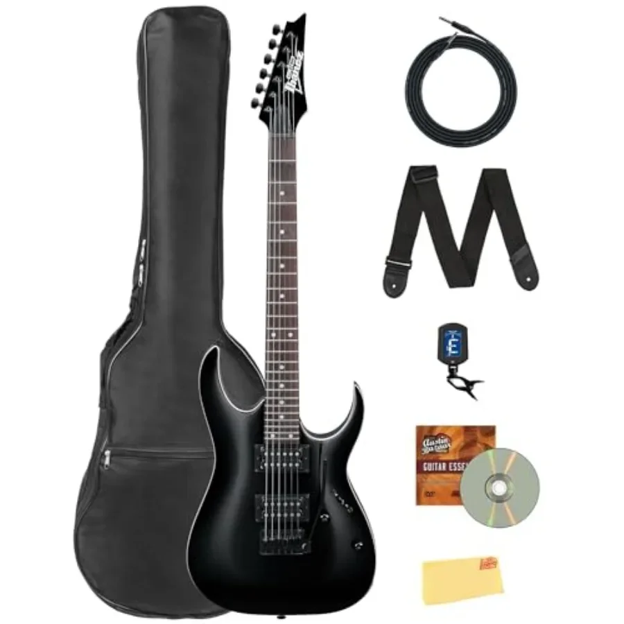 RGA Gio Electric Guitar Bundle with Gig Bag, Tuner, Strap, Instrument Cable, Austin Bazaar Instructional DVD, and Polishing Clo
RGA Gio Electric Guitar Bundle with Gig Bag, Tuner, Strap, Instrument Cable, Austin Bazaar Instructional DVD, and Polishing Clo