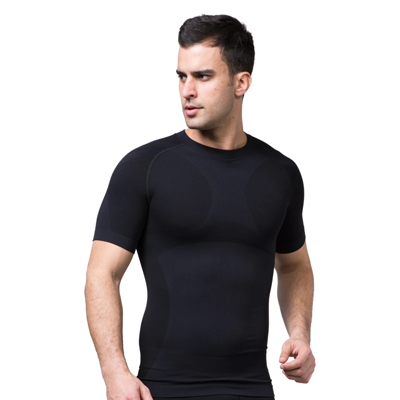 Men's Compression Shirt Body Shaper Slimming Short Sleeve Abdomen Undershirts
Men's Compression Shirt Body Shaper Slimming Short Sleeve Abdomen Undershirts