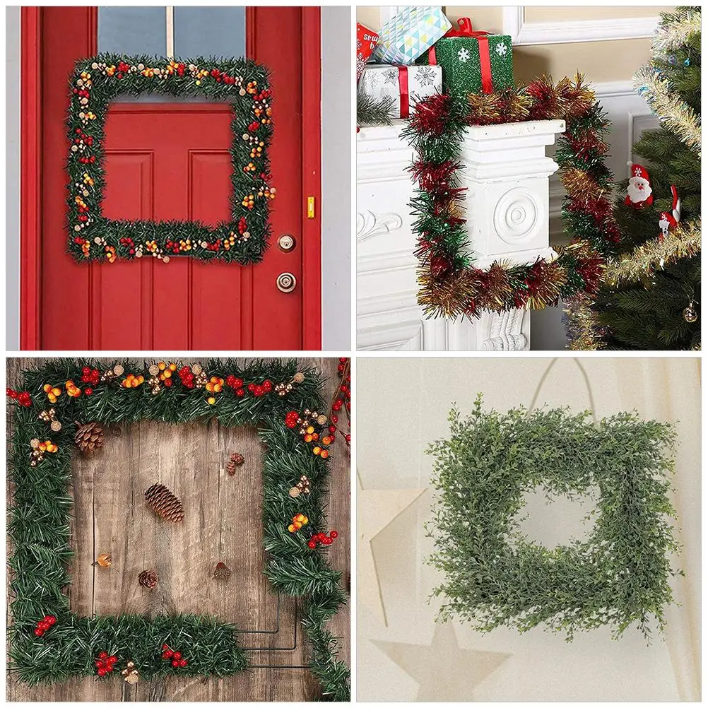 3pcs Square Wreath Frame 20cm 25cm 30cm Green Metal DIY Hanging Decor Home Garden Christmas Halloween Party Floral
3pcs Square Wreath Frame 20cm 25cm 30cm Green Metal DIY Hanging Decor Home Garden Christmas Halloween Party Floral