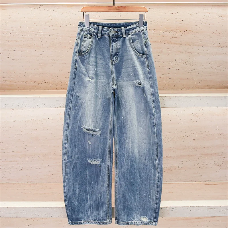 women's jeans New high waisted slim fit straight leg pants for the summer of 2026 Retro pure cotton wide leg pants women's pants
women's jeans New high waisted slim fit straight leg pants for the summer of 2026 Retro pure cotton wide leg pants women's pants