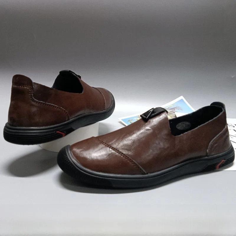 Men's Busin Leather oes Soft Bot Slip-On Breathable Lightweight Anti-Slip Casual Leather oes round Toe Rubber Sole
Men's Busin Leather oes Soft Bot Slip-On Breathable Lightweight Anti-Slip Casual Leather oes round Toe Rubber Sole