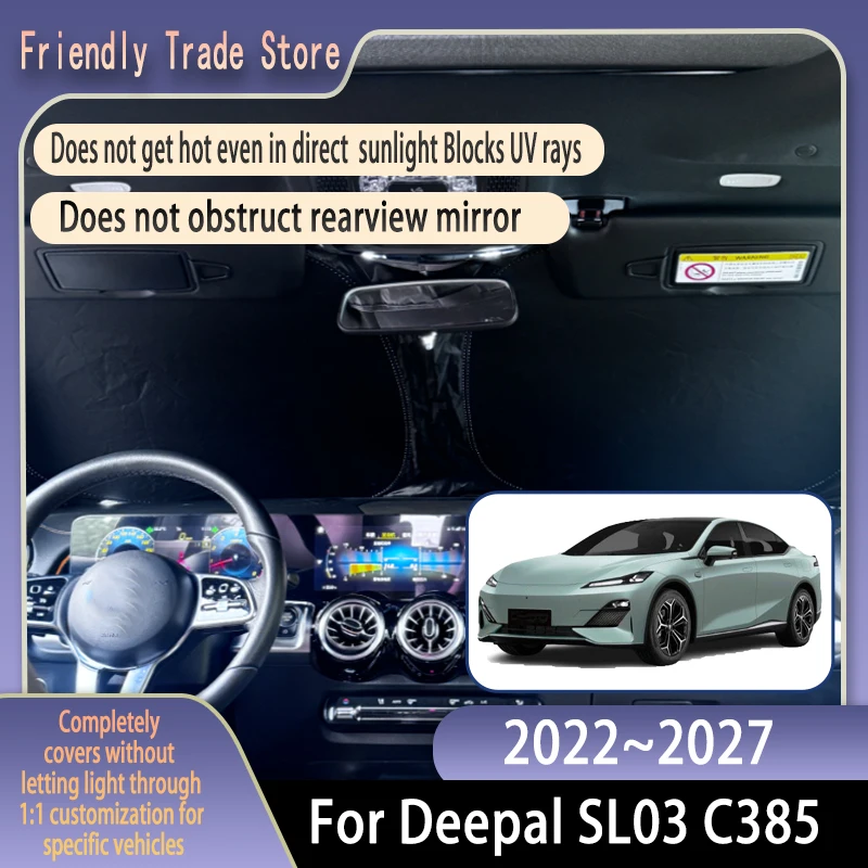Car Front Windshield Sunshade For Deepal SL03 C385 2022~2027 Fold Shade UV Shade Solar Sun Shade Privacy Curtain Car Accessories
Car Front Windshield Sunshade For Deepal SL03 C385 2022~2027 Fold Shade UV Shade Solar Sun Shade Privacy Curtain Car Accessories