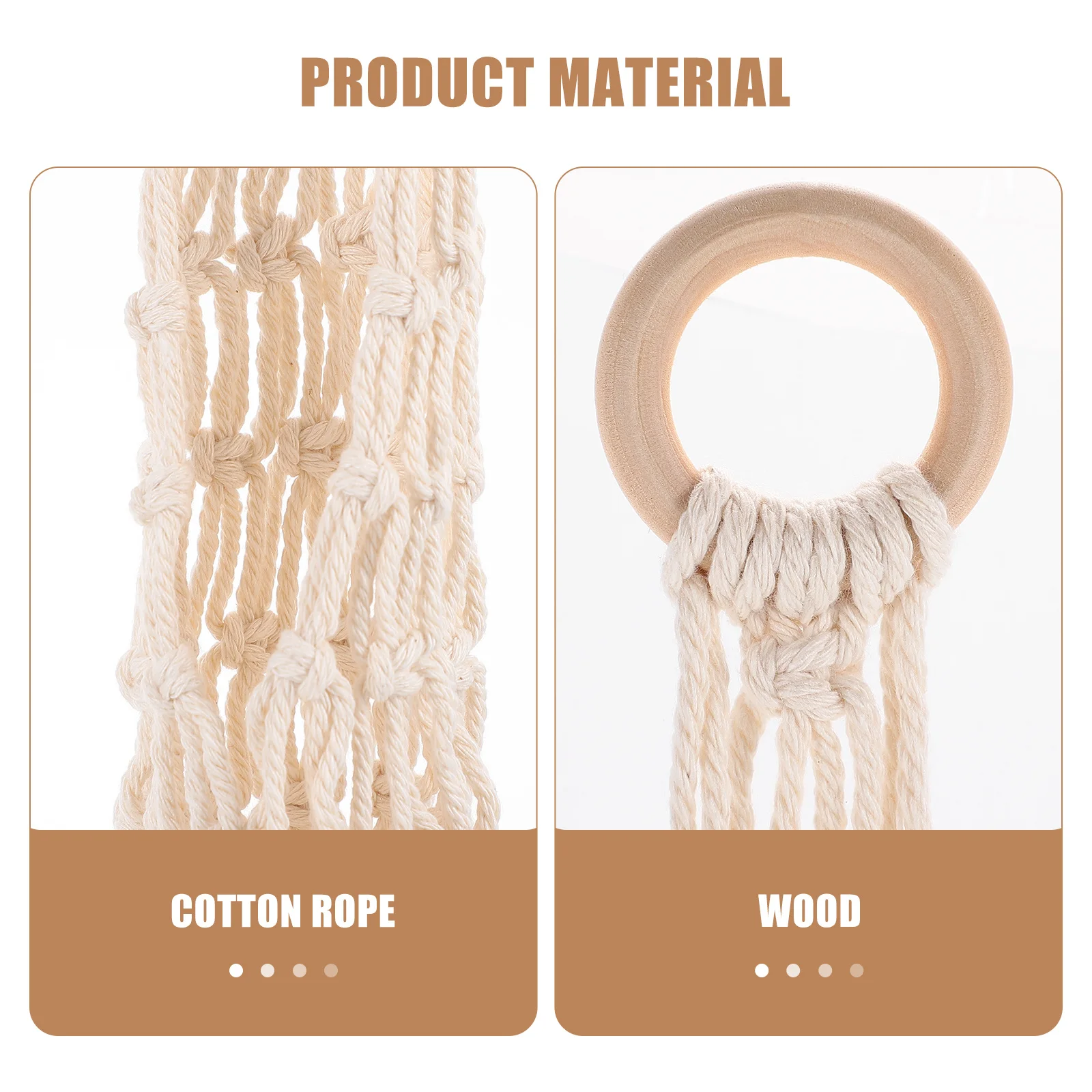 1Pcs Decorative Hanging Basket Handmade Cotton Rope Woven Storage for Sundries Fruits Vegetables Space Saving Modern Style
1Pcs Decorative Hanging Basket Handmade Cotton Rope Woven Storage for Sundries Fruits Vegetables Space Saving Modern Style