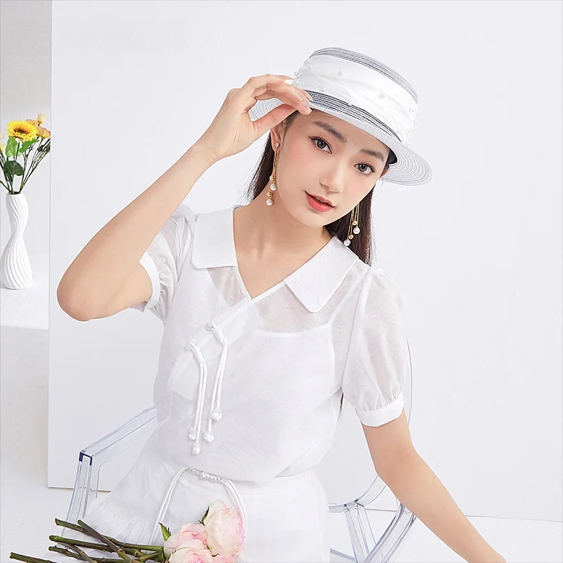 Новая летняя шифоновая блузка Dailanzhi, чисто белая, с коротким рукавом, в китайском стиле, с воротником, прямого кроя, женская.
Новая летняя шифоновая блузка Dailanzhi, чисто белая, с коротким рукавом, в китайском стиле, с воротником, прямого кроя, женская.