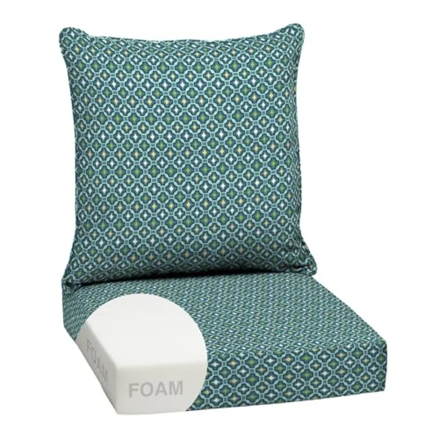 Arden Outdoor Foam Deep Seat Cushion Set 24 in x 24 in Weather-Proof Rain-Proof Fade Resistant Patio Cushion Bottom and Back Cu
Arden Outdoor Foam Deep Seat Cushion Set 24 in x 24 in Weather-Proof Rain-Proof Fade Resistant Patio Cushion Bottom and Back Cu