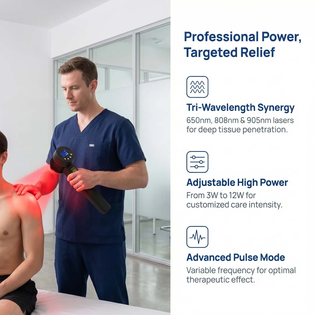 Professional 5W Cold Laser Machine LLLT Chiropractic Physical Therapy for Ligament Tear Tendonitis Muscle Injury Repair
Professional 5W Cold Laser Machine LLLT Chiropractic Physical Therapy for Ligament Tear Tendonitis Muscle Injury Repair