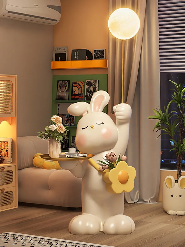Rabbit floor lamp ornament large Internet celebrity living room sofa side TV cabinet home decoration housewarming gifts
Rabbit floor lamp ornament large Internet celebrity living room sofa side TV cabinet home decoration housewarming gifts