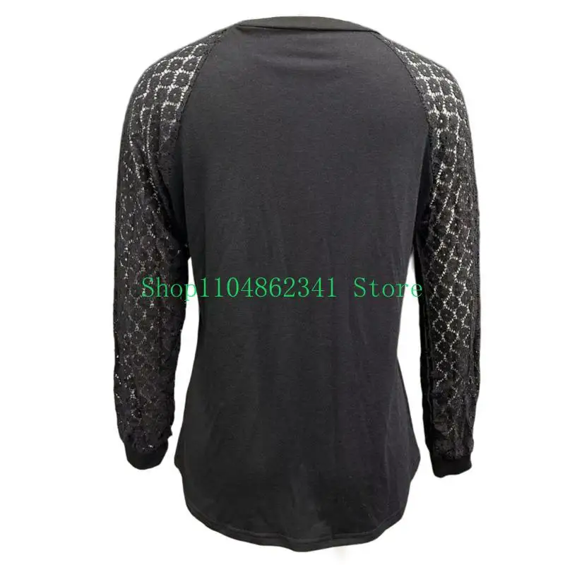 5asd Sophisticated Women's Lace Top With Long Sleeves Office Wear Round Neck Blouse
5asd Sophisticated Women's Lace Top With Long Sleeves Office Wear Round Neck Blouse