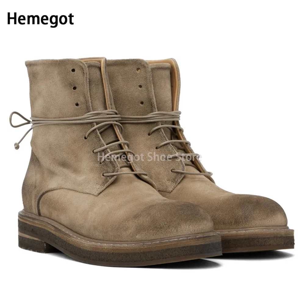 Brown Frosted Cow Suede Lace-Up Snow Boots for Men Black High-Top Thick Sole Winter Warm Boots Genuine Leather Casual Shoes
Brown Frosted Cow Suede Lace-Up Snow Boots for Men Black High-Top Thick Sole Winter Warm Boots Genuine Leather Casual Shoes