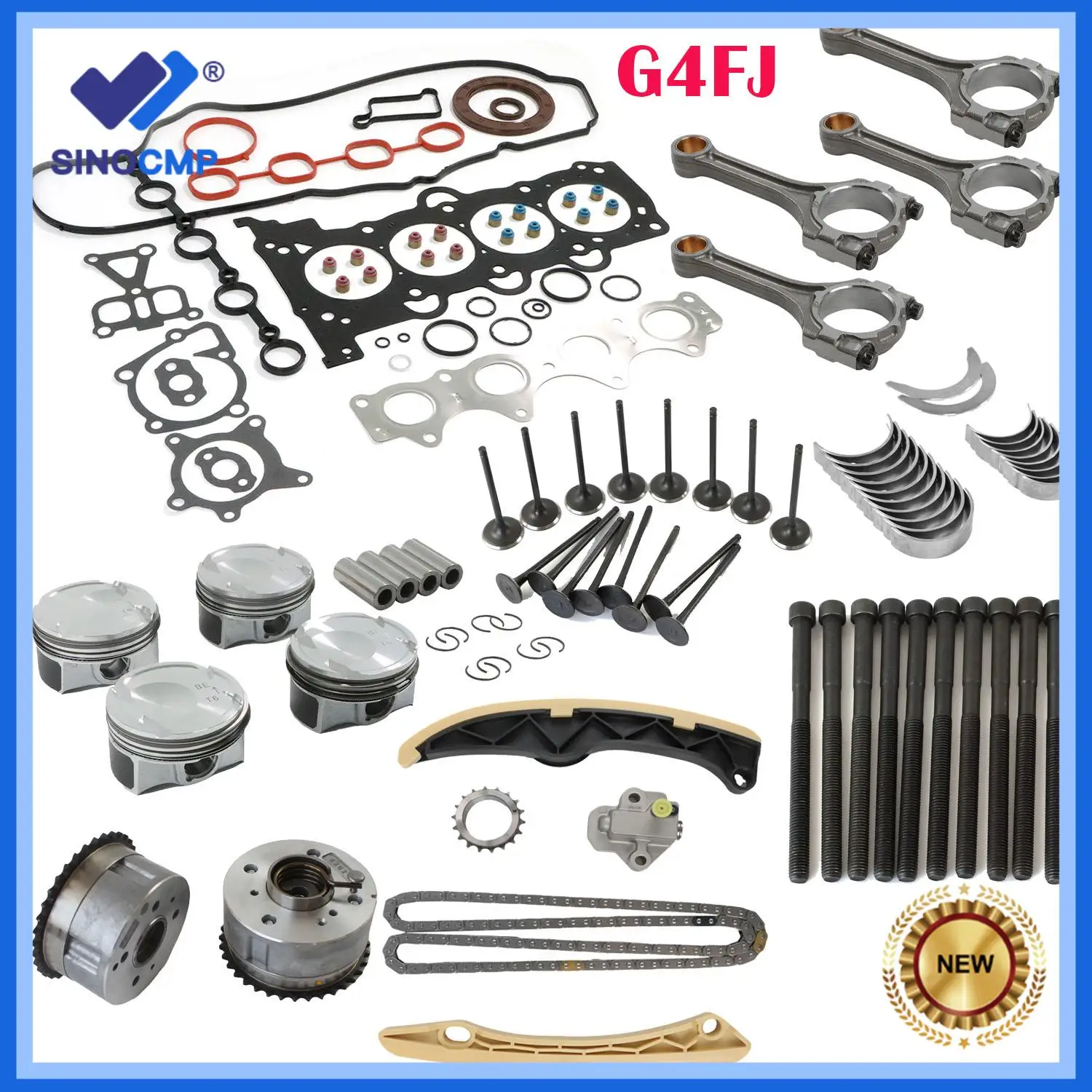 1set New Engine Rebuild Overhaul Parts Timing Chain Kit Gasket Set For Hyundai Kia G4FJ 1.6T 2011-2019 20910-2BU06 23410-2BCA0
1set New Engine Rebuild Overhaul Parts Timing Chain Kit Gasket Set For Hyundai Kia G4FJ 1.6T 2011-2019 20910-2BU06 23410-2BCA0