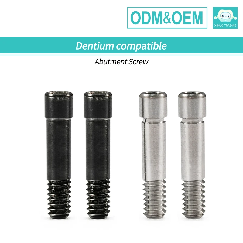 6PS OEM ODM Dentium Compatible Ti Abutment Screws Internal Hex Titanium Screw Dental Implant Component Grade 5 Verified Supplier
6PS OEM ODM Dentium Compatible Ti Abutment Screws Internal Hex Titanium Screw Dental Implant Component Grade 5 Verified Supplier