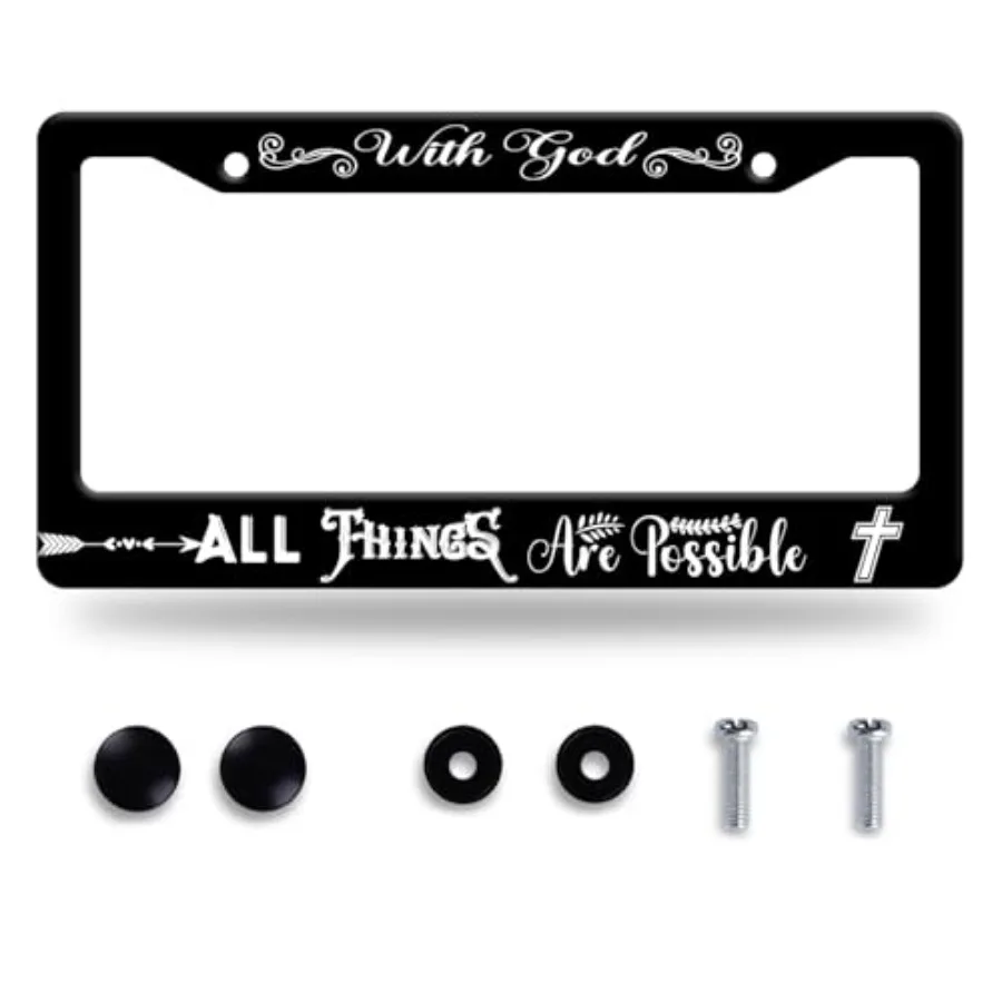 License Plate Frame Christian License Plate Stainless Steel Funny License Plate Holder Men Women Personalize Jesus Cross Car Ac
License Plate Frame Christian License Plate Stainless Steel Funny License Plate Holder Men Women Personalize Jesus Cross Car Ac
