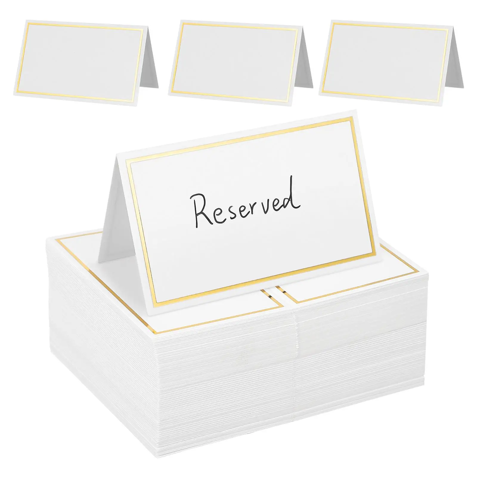 120 Pcs Hot Stamping Table Card Cards Name for Setting Tabletop Place Tent Food Labels Party Buffet Paper Jam Tents Blank
120 Pcs Hot Stamping Table Card Cards Name for Setting Tabletop Place Tent Food Labels Party Buffet Paper Jam Tents Blank