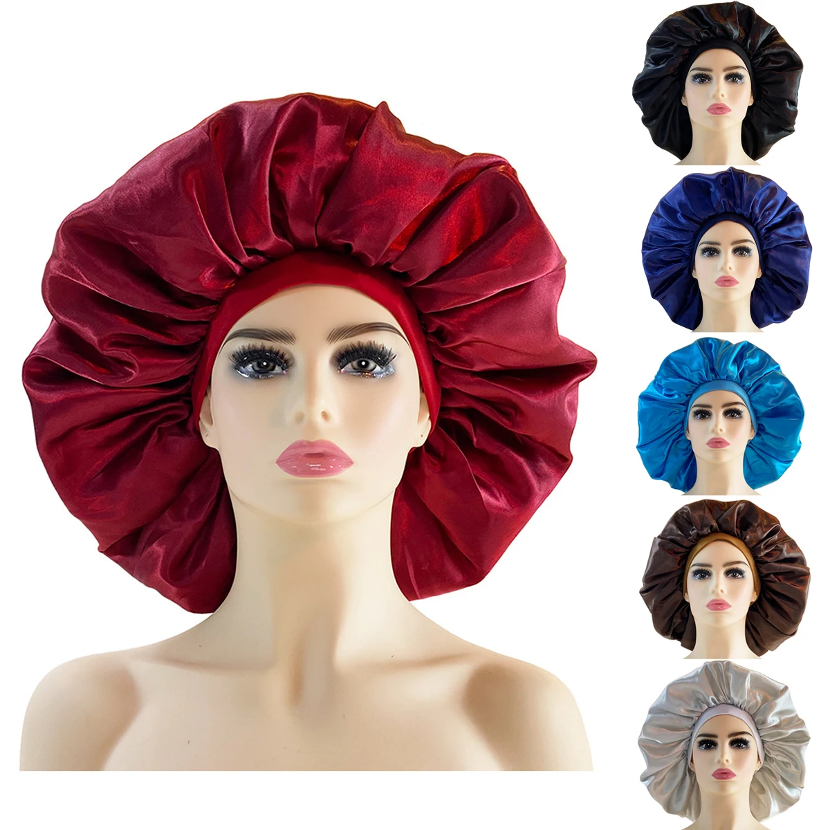 Super Gi-Ant Sleep Cap Silk Hair Bonnet Cheveux Nuit Bonnets Hat Head Cover Satin Adjust For Sleeping
Super Gi-Ant Sleep Cap Silk Hair Bonnet Cheveux Nuit Bonnets Hat Head Cover Satin Adjust For Sleeping