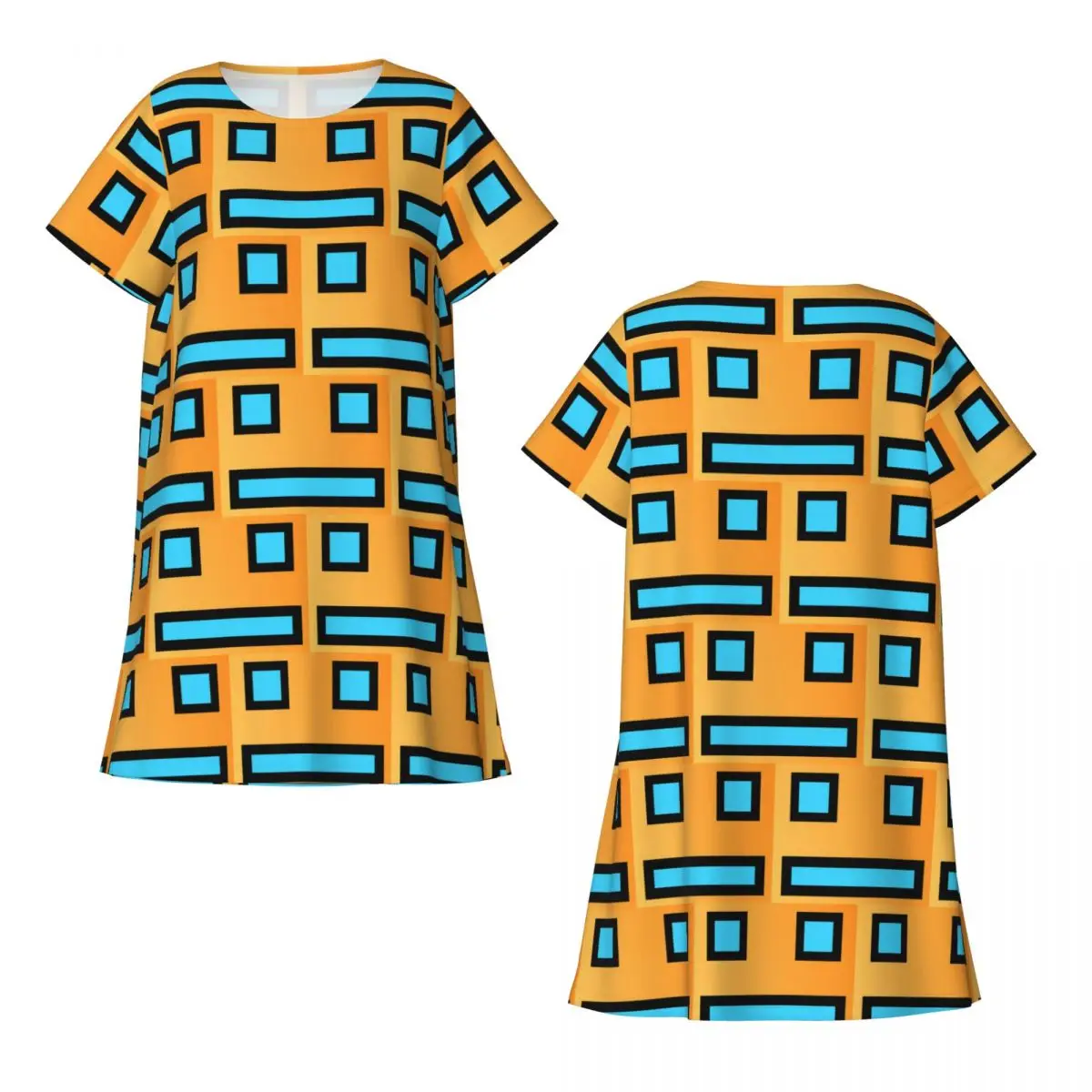 Custom Geometry Cube Gaming Dash Short Sleeves Nightdress For Sleeping Women Short Sleeve Nightgowns Loose Pajama Dress
Custom Geometry Cube Gaming Dash Short Sleeves Nightdress For Sleeping Women Short Sleeve Nightgowns Loose Pajama Dress