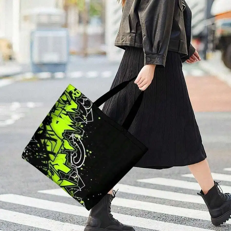 Neon Graffiti Tote Bag Streetwear Casual Canvas Shoulder Bag Unisex Urban Fashion
Neon Graffiti Tote Bag Streetwear Casual Canvas Shoulder Bag Unisex Urban Fashion