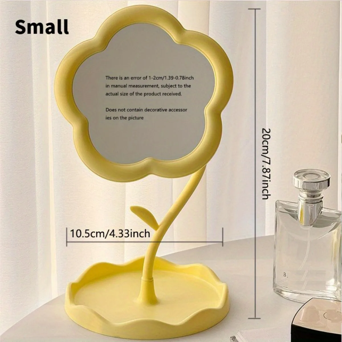 Портативное зеркало в форме цветка – элегантная пластиковая рамка для спальни, общежития и минималистичного декора
Портативное зеркало в форме цветка – элегантная пластиковая рамка для спальни, общежития и минималистичного декора