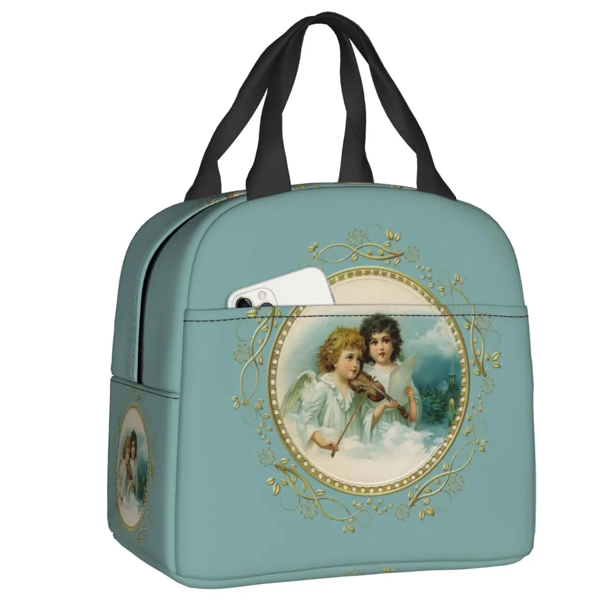 Custom Victorian Angel And The Angels Sing Thermal Insulated Lunch Bag Women Resuable Lunch Container Travel Storage Food Box
Custom Victorian Angel And The Angels Sing Thermal Insulated Lunch Bag Women Resuable Lunch Container Travel Storage Food Box