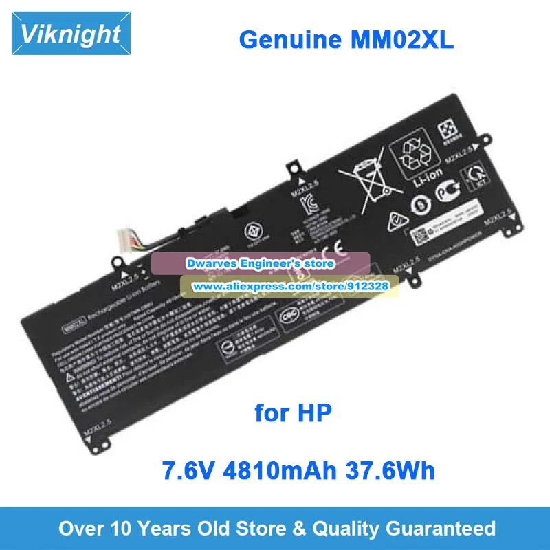 Оригинальный аккумулятор MM02XL MM02037XL HSTNN-DB8U HSTNN-IB8Q 7,6 В 4810 мАч 37,6 Втч для HP Pavilion 13 Series 13-AN0001TU 13-AN0007LA
Оригинальный аккумулятор MM02XL MM02037XL HSTNN-DB8U HSTNN-IB8Q 7,6 В 4810 мАч 37,6 Втч для HP Pavilion 13 Series 13-AN0001TU 13-AN0007LA