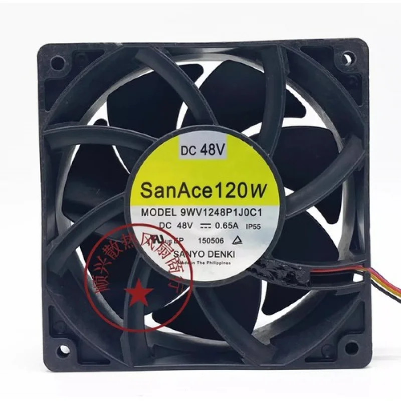 C for Sanyo 9WV1248P1J001 12038 DC48V 0.65A 12CM 4-Wire IP55 Waterproof Cooling Fan
C for Sanyo 9WV1248P1J001 12038 DC48V 0.65A 12CM 4-Wire IP55 Waterproof Cooling Fan