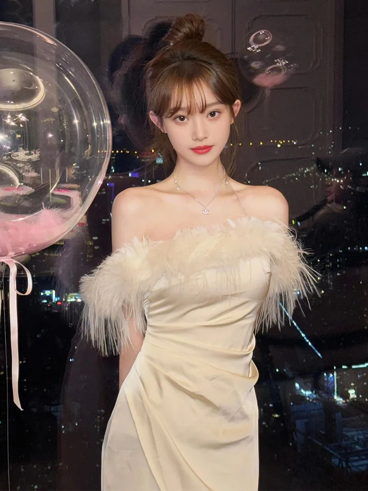 Длинное белое платье на одно плечо, сексуальное свадебное платье с высокой талией и молнией, для помолвок и торжеств
Длинное белое платье на одно плечо, сексуальное свадебное платье с высокой талией и молнией, для помолвок и торжеств