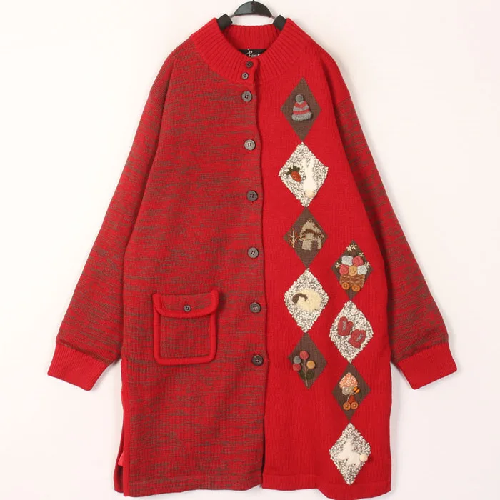 Sweet Vintage Hooked Flower Woolen Sweater Overhead Coat Harajuku Style Mid-Length Warmth-Keeping Long-Sleeve Round-Necked
Sweet Vintage Hooked Flower Woolen Sweater Overhead Coat Harajuku Style Mid-Length Warmth-Keeping Long-Sleeve Round-Necked