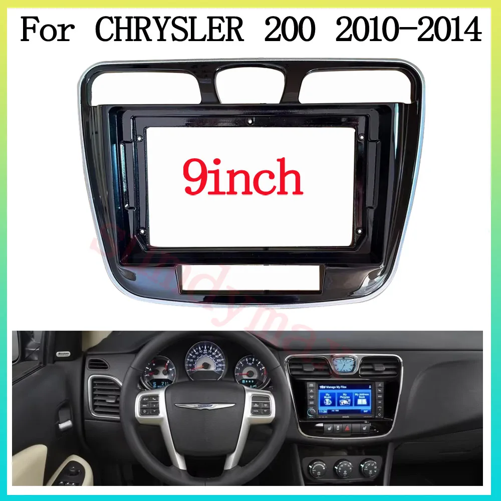 9 дюймовая Автомобильная радиоустановка Fascia Для CHRYSLER 200 2010 2011 2012 2013 стерео панель GPS рамка комплект крепления для приборной панели автомобильные аксессуары
9 дюймовая Автомобильная радиоустановка Fascia Для CHRYSLER 200 2010 2011 2012 2013 стерео панель GPS рамка комплект крепления для приборной панели автомобильные аксессуары