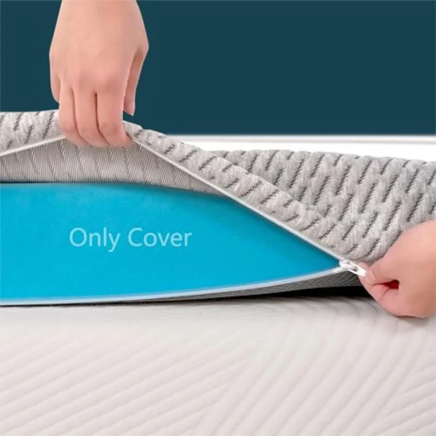 Mattress Topper Cover, 4 Inch Size Mattress Topper Protector Cover, Breathable Removable Zipper Cover, Cover Only, Gray
Mattress Topper Cover, 4 Inch Size Mattress Topper Protector Cover, Breathable Removable Zipper Cover, Cover Only, Gray