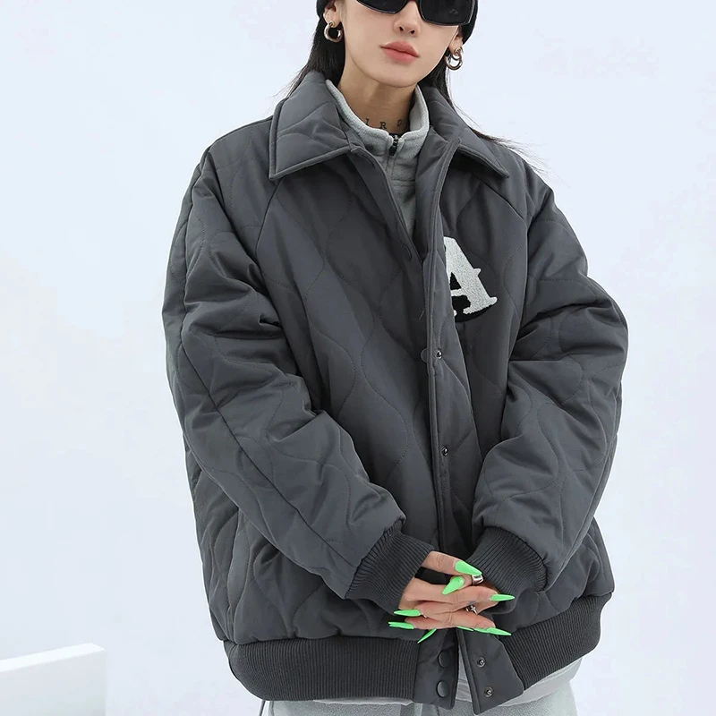 Gidyq Winter Women Streetwear Parkas Fashion Letter Embroidered Loose Puffer Coats Casual Female All Match Korean Puffy Jacket
Gidyq Winter Women Streetwear Parkas Fashion Letter Embroidered Loose Puffer Coats Casual Female All Match Korean Puffy Jacket